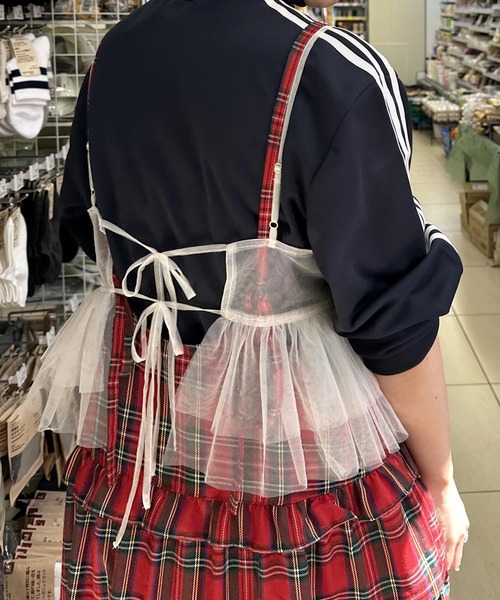 Alley by w closet（アリーバイダブルクローゼット）の「【Alley】チュールフリルビスチェ（その他トップス・レディース・ブラック/キナリ・FREE）」の21枚目の写真