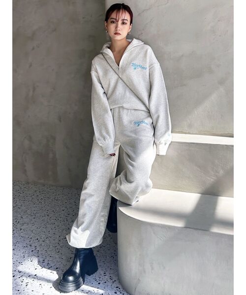 EMODA（エモダ）の「【Ames Worldwide】ロゴスウェットパンツ（Tシャツ/カットソー・レディース・グレー/ネイビー・MEDIUM/SMALL）」の14枚目の写真