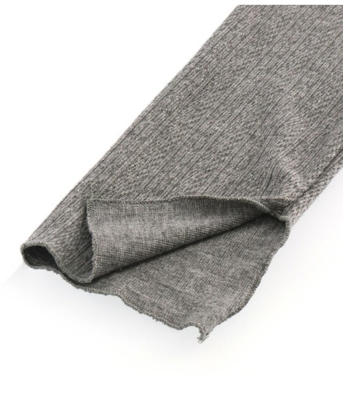 anap mimpi（アナップミンピ）の「インスリット 柄編み リブニットソー レギンス（レギンス/スパッツ・レディース・グレー/ブラック/モカ・FREE）」の4枚目の写真