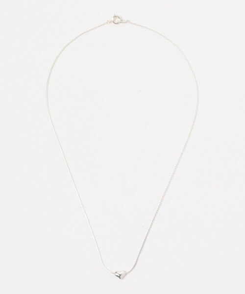 Ray BEAMS（レイビームス）の「Ray BEAMS / シルバー パフ ハート ネックレス（ネックレス・レディース・シルバー・ONE SIZE）」の2枚目の写真