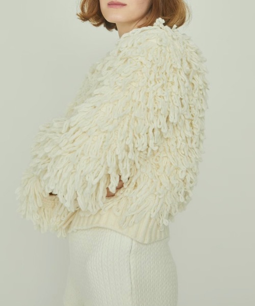 epine（エピヌ）の「sheep bijou volume cardigan（カーディガン