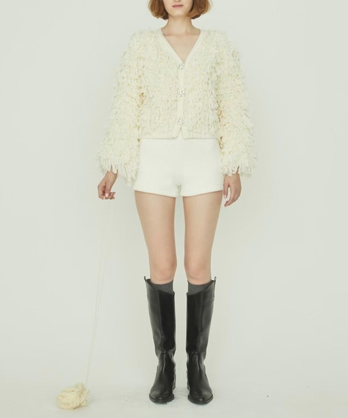 epine（エピヌ）の「sheep bijou volume cardigan（カーディガン