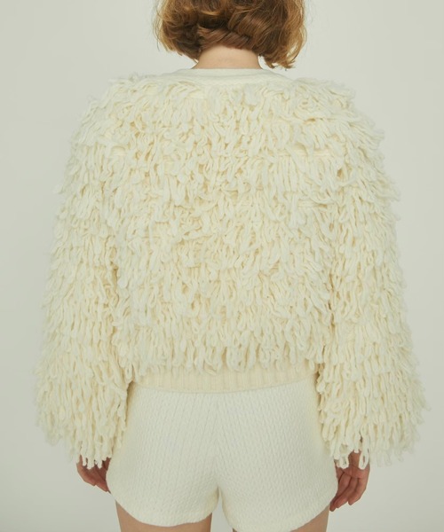 epine（エピヌ）の「sheep bijou volume cardigan（カーディガン/ボレロ・レディース・グレー/ピンク/アイボリー・FREE）」の18枚目の写真