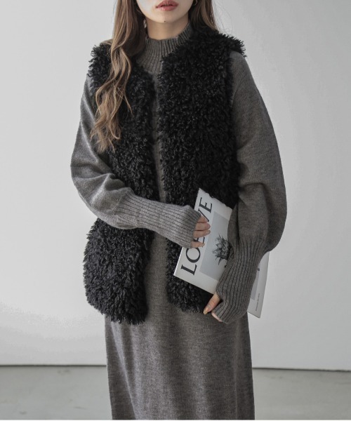 セール】ハイネックニットワンピース（ワンピース）｜La-gemme