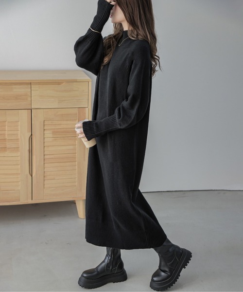 セール】ハイネックニットワンピース（ワンピース）｜La-gemme