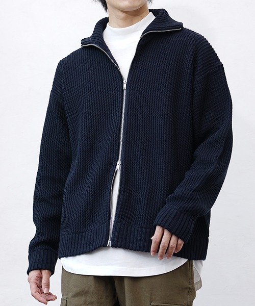 メンズダブルジッパーバイカラーニットカーディガン秋冬 buy230592_2_col3.jpg?fitin=720:720