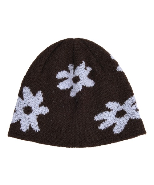 aeae ビーニー AEAE☆韓国☆人気☆Jacquard Flower Beanie 3色 リバーシブル