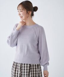 le.coeur blanc | ラグランカラーニットプルオーバー(ニット/セーター)