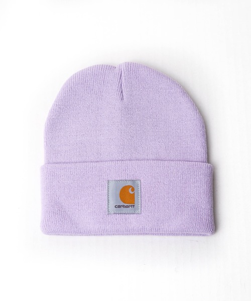 Carhartt(カーハート)の「『carhartt(カーハート)』ニットキャップ(ニットキャップ/ビーニー・レディース・ピンク/オレンジ/ブラウン/ダークブラウン/ベージュ/ブラック/キャメル/イエロー/レッド/ホワイト/ダークネイビー/ライトグレー/ダークグレー/ブルー/チャコールグレー/ライム/ライトブルー/ライトグリーン/ライトパープル/カーキ・FREE)」の15枚目の写真
