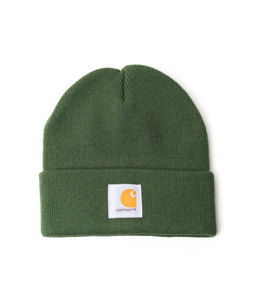 Carhartt(カーハート)の「『carhartt(カーハート)』ニットキャップ(ニットキャップ/ビーニー・レディース・ピンク/オレンジ/ブラウン/ダークブラウン/ベージュ/ブラック/キャメル/イエロー/レッド/ホワイト/ダークネイビー/ライトグレー/ダークグレー/ブルー/チャコールグレー/ライム/ライトブルー/ライトグリーン/ライトパープル/カーキ・FREE)」の9枚目の写真