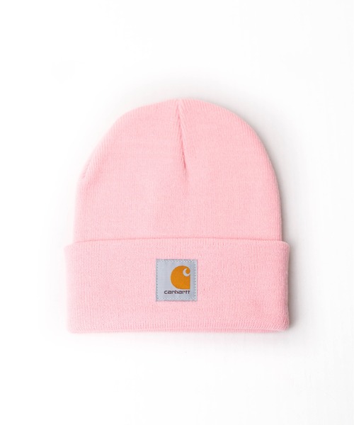 Carhartt(カーハート)の「『carhartt(カーハート)』ニットキャップ(ニットキャップ/ビーニー・レディース・ピンク/オレンジ/ブラウン/ダークブラウン/ベージュ/ブラック/キャメル/イエロー/レッド/ホワイト/ダークネイビー/ライトグレー/ダークグレー/ブルー/チャコールグレー/ライム/ライトブルー/ライトグリーン/ライトパープル/カーキ・FREE)」の18枚目の写真