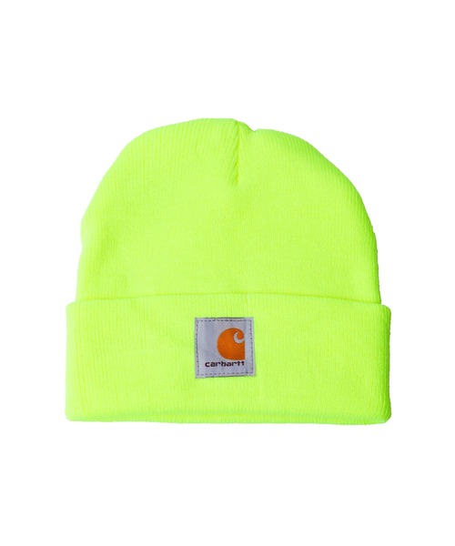 Carhartt(カーハート)の「『carhartt(カーハート)』ニットキャップ(ニットキャップ/ビーニー・レディース・ピンク/オレンジ/ブラウン/ダークブラウン/ベージュ/ブラック/キャメル/イエロー/レッド/ホワイト/ダークネイビー/ライトグレー/ダークグレー/ブルー/チャコールグレー/ライム/ライトブルー/ライトグリーン/ライトパープル/カーキ・FREE)」の10枚目の写真