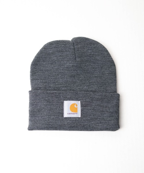 Carhartt(カーハート)の「『carhartt(カーハート)』ニットキャップ(ニットキャップ/ビーニー・レディース・ピンク/オレンジ/ブラウン/ダークブラウン/ベージュ/ブラック/キャメル/イエロー/レッド/ホワイト/ダークネイビー/ライトグレー/ダークグレー/ブルー/チャコールグレー/ライム/ライトブルー/ライトグリーン/ライトパープル/カーキ・FREE)」の4枚目の写真