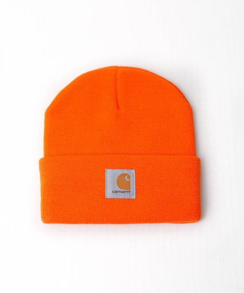 Carhartt(カーハート)の「『carhartt(カーハート)』ニットキャップ(ニットキャップ/ビーニー・レディース・ピンク/オレンジ/ブラウン/ダークブラウン/ベージュ/ブラック/キャメル/イエロー/レッド/ホワイト/ダークネイビー/ライトグレー/ダークグレー/ブルー/チャコールグレー/ライム/ライトブルー/ライトグリーン/ライトパープル/カーキ・FREE)」の20枚目の写真