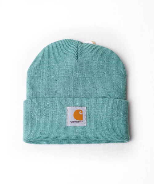 Carhartt(カーハート)の「『carhartt(カーハート)』ニットキャップ(ニットキャップ/ビーニー・レディース・ピンク/オレンジ/ブラウン/ダークブラウン/ベージュ/ブラック/キャメル/イエロー/レッド/ホワイト/ダークネイビー/ライトグレー/ダークグレー/ブルー/チャコールグレー/ライム/ライトブルー/ライトグリーン/ライトパープル/カーキ・FREE)」の11枚目の写真