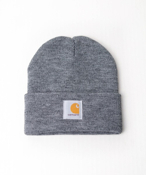 Carhartt(カーハート)の「『carhartt(カーハート)』ニットキャップ(ニットキャップ/ビーニー・レディース・ピンク/オレンジ/ブラウン/ダークブラウン/ベージュ/ブラック/キャメル/イエロー/レッド/ホワイト/ダークネイビー/ライトグレー/ダークグレー/ブルー/チャコールグレー/ライム/ライトブルー/ライトグリーン/ライトパープル/カーキ・FREE)」の6枚目の写真