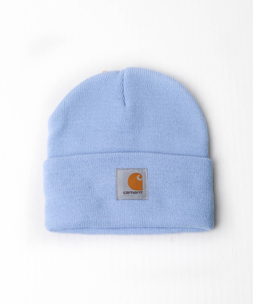 Carhartt(カーハート)の「『carhartt(カーハート)』ニットキャップ(ニットキャップ/ビーニー・レディース・ピンク/オレンジ/ブラウン/ダークブラウン/ベージュ/ブラック/キャメル/イエロー/レッド/ホワイト/ダークネイビー/ライトグレー/ダークグレー/ブルー/チャコールグレー/ライム/ライトブルー/ライトグリーン/ライトパープル/カーキ・FREE)」の12枚目の写真