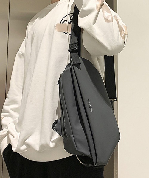 Miniministore(ミニミニストア)の「ショルダーバッグ 男女兼用 オルチャン(ボディバッグ/ウエストポーチ・レディース・ブラック/オリーブ/ダークグレー/ダークブルー・フリー)」の7枚目の写真