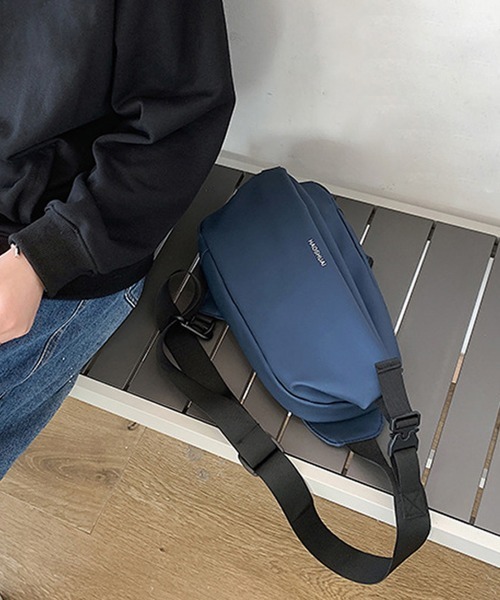 Miniministore(ミニミニストア)の「ショルダーバッグ 男女兼用 オルチャン(ボディバッグ/ウエストポーチ・レディース・ブラック/オリーブ/ダークグレー/ダークブルー・フリー)」の9枚目の写真
