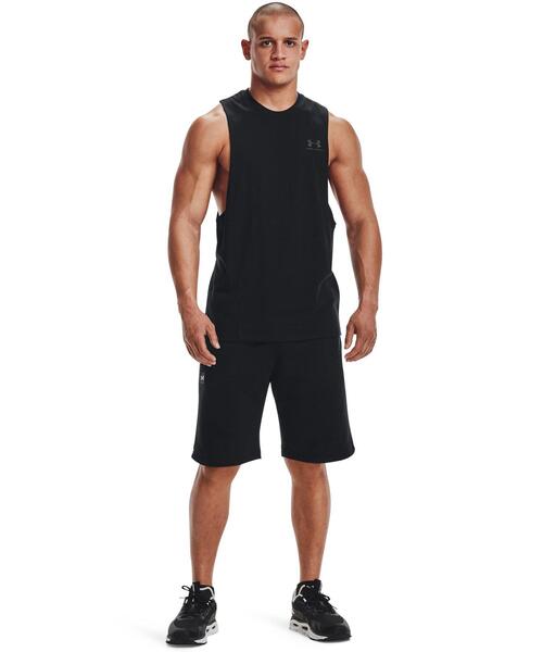 UNDER ARMOUR（アンダーアーマー）の「UAレフトチェスト カットオフ タンク（トレーニング/メンズ）（タンクトップ・メンズ・ブラック・XL/M/S/L/XXL/3XL）」の3枚目の写真