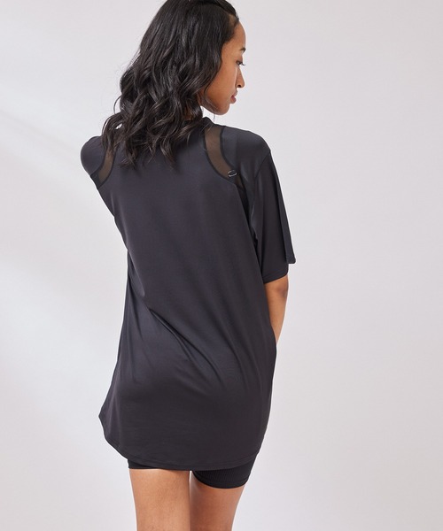 NERGY（ナージー）の「【一部WEB限定カラー・大人気商品！】UV & 吸水速乾 メッシュ切替Tシャツ（Tシャツ/カットソー・レディース・ライトグリーン/ホワイト/ブラック/ブルー/ピンク・FREE）」の10枚目の写真