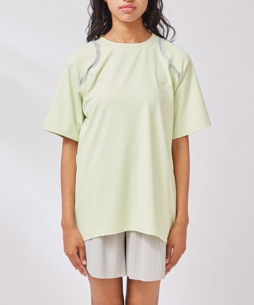 NERGY（ナージー）の「【一部WEB限定カラー・大人気商品！】UV & 吸水速乾 メッシュ切替Tシャツ（Tシャツ/カットソー・レディース・ライトグリーン/ホワイト/ブラック/ブルー/ピンク・FREE）」の19枚目の写真