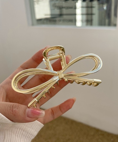 Miniministore(ミニミニストア)の「メタルヘアクリップ バンスクリップ 韓国(バレッタ/ヘアクリップ・レディース・シルバー/ゴールド・FREE)」の4枚目の写真