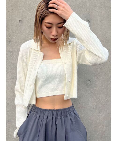 EMODA(エモダ)の「ミニループベアセットニット(ニット/セーター・レディース・オレンジ/ライム/アイボリー/ブラック・FREE)」の18枚目の写真