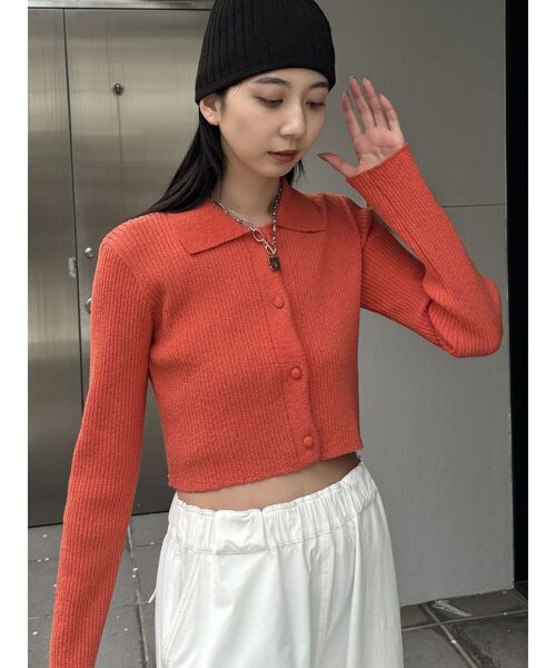 EMODA(エモダ)の「ミニループベアセットニット(ニット/セーター・レディース・オレンジ/ライム/アイボリー/ブラック・FREE)」の10枚目の写真