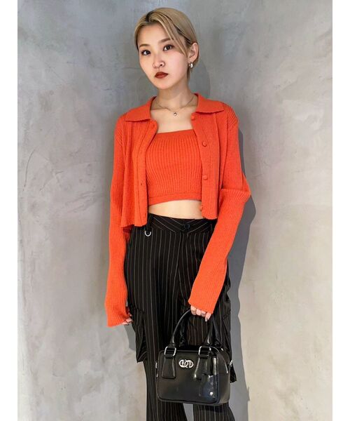 EMODA(エモダ)の「ミニループベアセットニット(ニット/セーター・レディース・オレンジ/ライム/アイボリー/ブラック・FREE)」の16枚目の写真