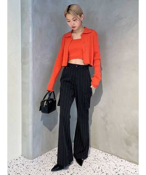 EMODA(エモダ)の「ミニループベアセットニット(ニット/セーター・レディース・オレンジ/ライム/アイボリー/ブラック・FREE)」の9枚目の写真