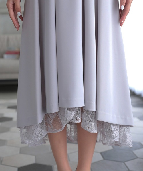 DRESS LAB(ドレスラボ)の「【結婚式/オケージョンドレス】フィッシュテールドレス(ドレス・レディース・ラベンダー/ネイビー/ブルーグレー・L/M/S)」の18枚目の写真