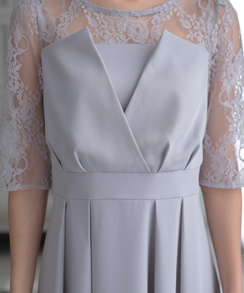 DRESS LAB(ドレスラボ)の「【結婚式/オケージョンドレス】フィッシュテールドレス(ドレス・レディース・ラベンダー/ネイビー/ブルーグレー・L/M/S)」の15枚目の写真