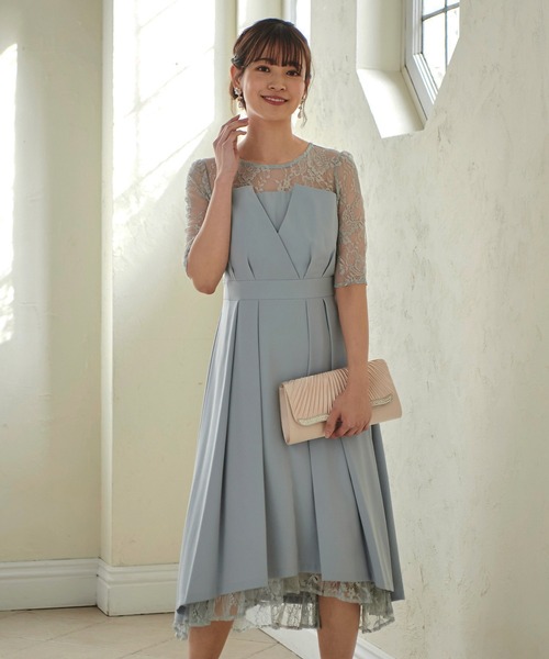 DRESS LAB(ドレスラボ)の「【結婚式/オケージョンドレス】フィッシュテールドレス(ドレス・レディース・ラベンダー/ネイビー/ブルーグレー・L/M/S)」の19枚目の写真