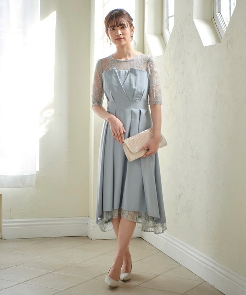 DRESS LAB(ドレスラボ)の「【結婚式/オケージョンドレス】フィッシュテールドレス(ドレス・レディース・ラベンダー/ネイビー/ブルーグレー・L/M/S)」の20枚目の写真