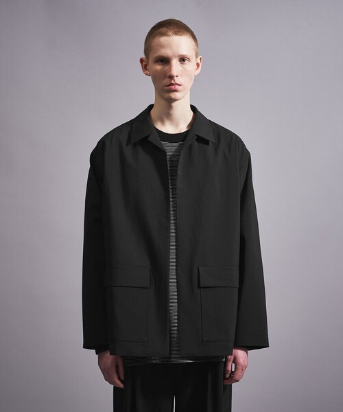 MONKEY TIME（モンキータイム）の「RENU TROシリーズ ボタンレス シャツ -セットアップ対応-（シャツ/ブラウス・メンズ・ブラック/ネイビー・S/M/L/XL）」の7枚目の写真