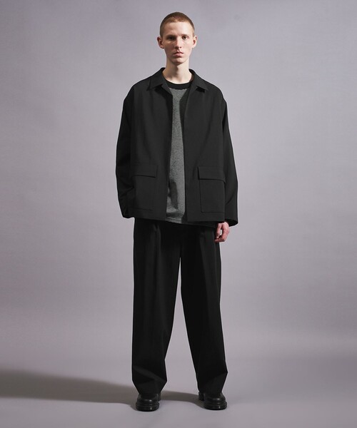 MONKEY TIME（モンキータイム）の「RENU TROシリーズ ボタンレス シャツ -セットアップ対応-（シャツ/ブラウス・メンズ・ブラック/ネイビー・S/M/L/XL）」の10枚目の写真