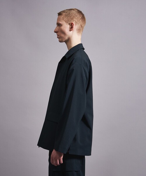 MONKEY TIME（モンキータイム）の「RENU TROシリーズ ボタンレス シャツ -セットアップ対応-（シャツ/ブラウス・メンズ・ブラック/ネイビー・S/M/L/XL）」の12枚目の写真