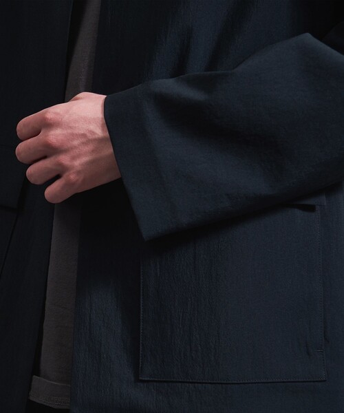 MONKEY TIME（モンキータイム）の「RENU TROシリーズ ボタンレス シャツ -セットアップ対応-（シャツ/ブラウス・メンズ・ブラック/ネイビー・S/M/L/XL）」の15枚目の写真