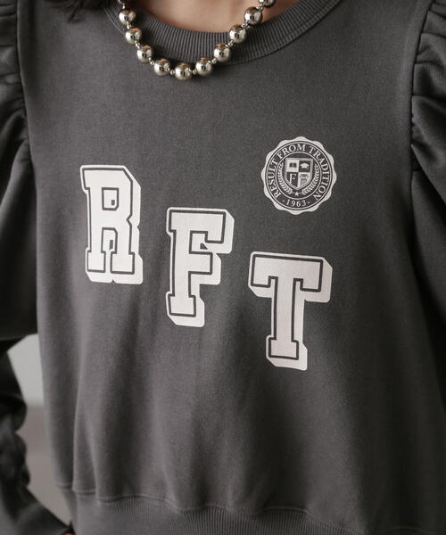 FREE'S MART(フリーズマート)の「カレッジロゴジゴスリーブショート丈スウェット(スウェット・レディース・ブラック/ホワイト系その他・FREE)」の10枚目の写真