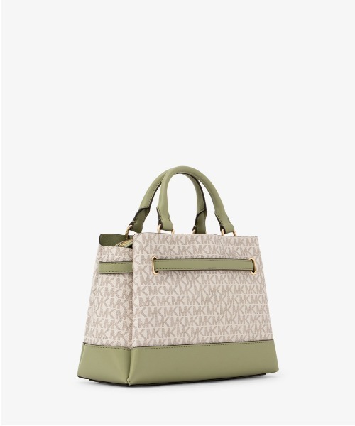 MICHAEL KORS(マイケルコース)の「REED センタージップ ベルテッド サッチェル スモール - MKシグネチャー(ハンドバッグ・レディース・グリーン系その他・FREE)」の8枚目の写真