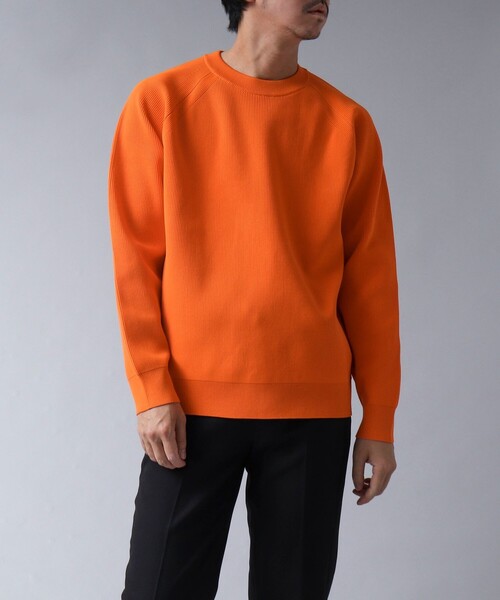 NOLLEY'S goodman(ノーリーズグッドマン)の「【ACTIVE SECT】《限定展開 / ウォッシャブル / 速乾 / 形態安定》クルーネックニット(ニット/セーター・メンズ・ダークネイビー/グレイッシュブルー/オレンジ・M/L)」の8枚目の写真