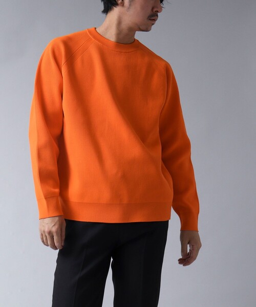 NOLLEY'S goodman(ノーリーズグッドマン)の「【ACTIVE SECT】《限定展開 / ウォッシャブル / 速乾 / 形態安定》クルーネックニット(ニット/セーター・メンズ・ダークネイビー/グレイッシュブルー/オレンジ・M/L)」の10枚目の写真
