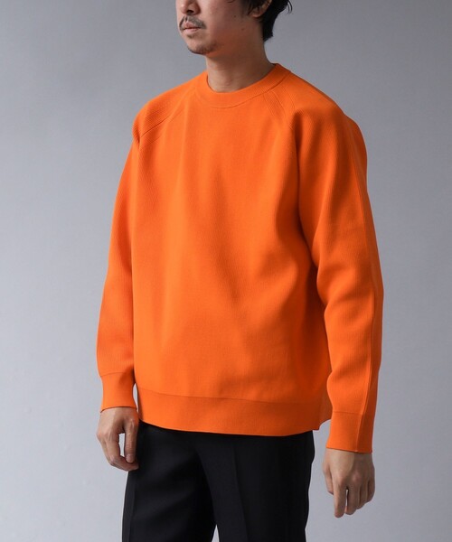 NOLLEY'S goodman(ノーリーズグッドマン)の「【ACTIVE SECT】《限定展開 / ウォッシャブル / 速乾 / 形態安定》クルーネックニット(ニット/セーター・メンズ・ダークネイビー/グレイッシュブルー/オレンジ・M/L)」の11枚目の写真