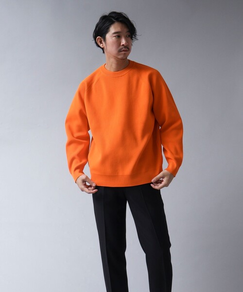 NOLLEY'S goodman(ノーリーズグッドマン)の「【ACTIVE SECT】《限定展開 / ウォッシャブル / 速乾 / 形態安定》クルーネックニット(ニット/セーター・メンズ・ダークネイビー/グレイッシュブルー/オレンジ・M/L)」の14枚目の写真