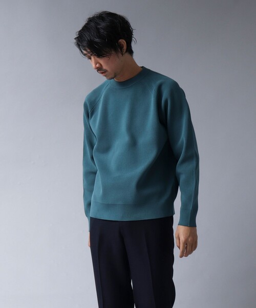 NOLLEY'S goodman(ノーリーズグッドマン)の「【ACTIVE SECT】《限定展開 / ウォッシャブル / 速乾 / 形態安定》クルーネックニット(ニット/セーター・メンズ・ダークネイビー/グレイッシュブルー/オレンジ・M/L)」の18枚目の写真