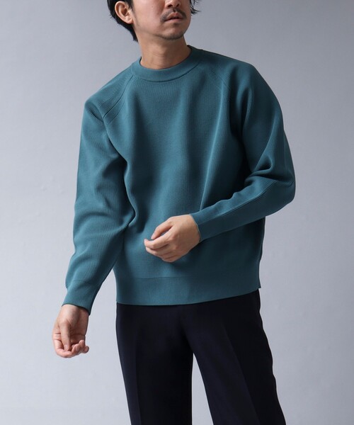 NOLLEY'S goodman(ノーリーズグッドマン)の「【ACTIVE SECT】《限定展開 / ウォッシャブル / 速乾 / 形態安定》クルーネックニット(ニット/セーター・メンズ・ダークネイビー/グレイッシュブルー/オレンジ・M/L)」の19枚目の写真