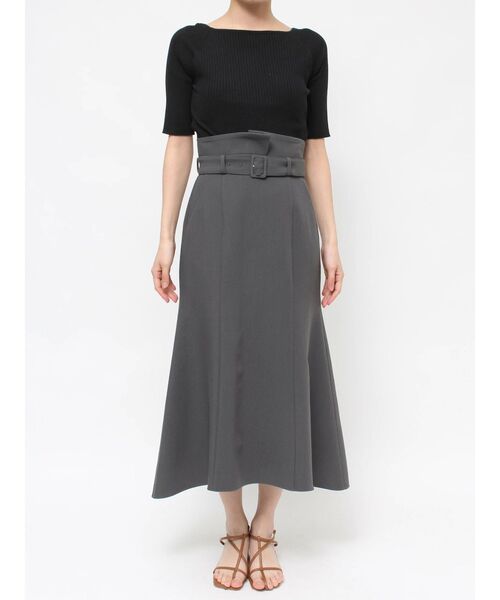 LAGUNAMOON（ラグナムーン）の「ベルトマーメイドスカート（スカート・レディース・アイボリー/ライトブルー/チャコールグレー・SMALL/MEDIUM）」の12枚目の写真