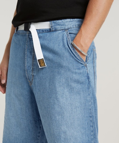G-STAR(ジースター)の「TRAVAIL SHORTS/ライトウェイトワイドデニムショートパンツ(デニムパンツ・メンズ・インディゴブルー・28inch/30inch/32inch/34inch)」の6枚目の写真