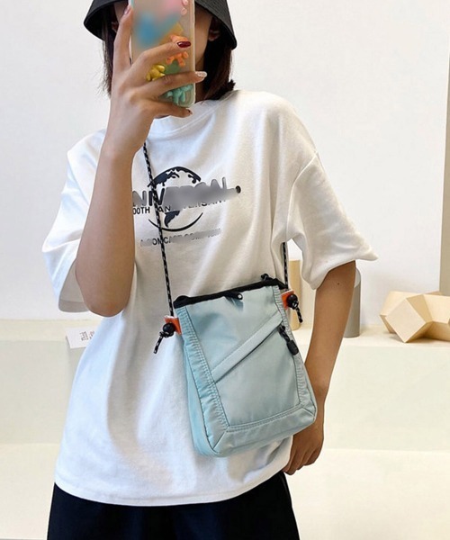 Miniministore(ミニミニストア)の「ミニショルダーバッグ軽量ナイロンバッグ(ショルダーバッグ・レディース・アイボリー/ライトブルー/ブラック・FREE)」の7枚目の写真